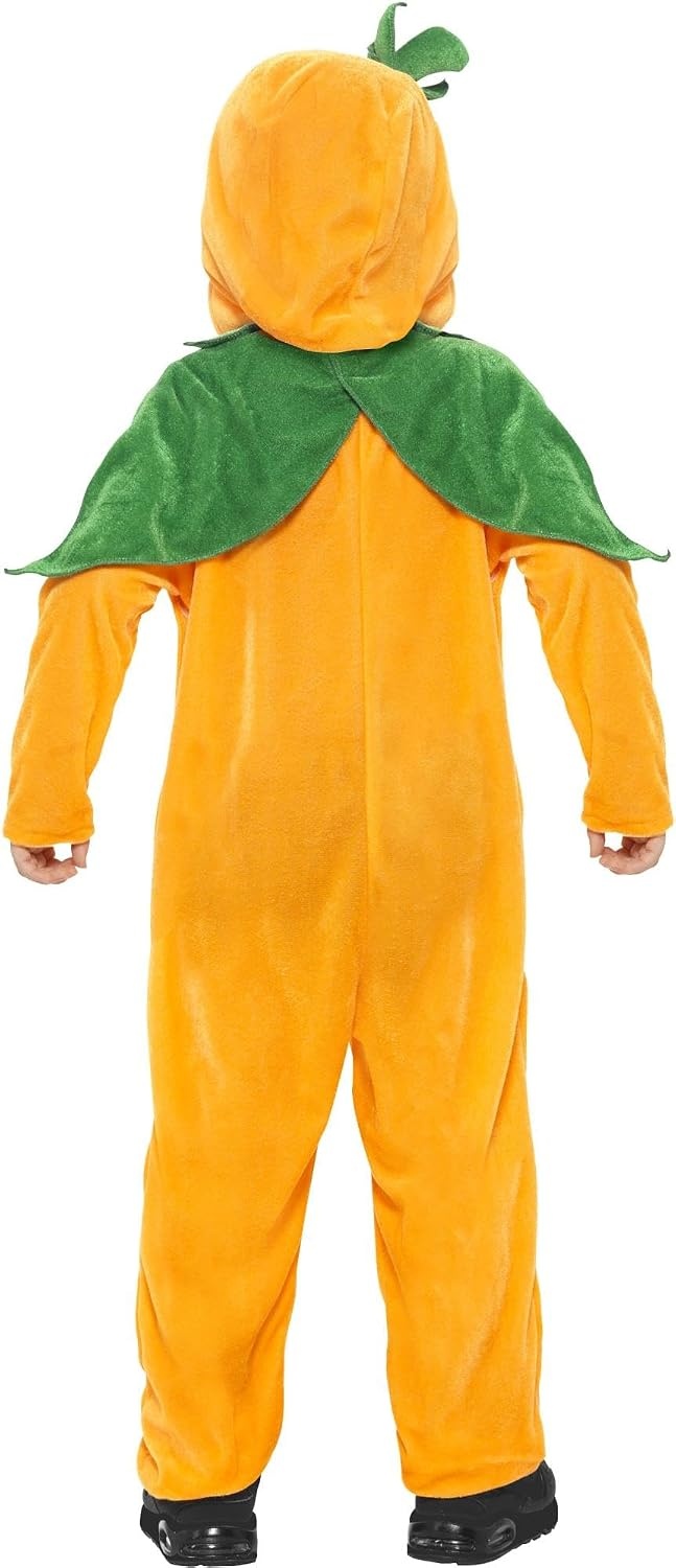 image:imageSmiffys Pumpkin Toddler Costume Orange amp Black with Hooded Jumpsuit amp 3D Printed Eyes Halloween Child Fancy Dress Pumpkin Dress Up Costumes