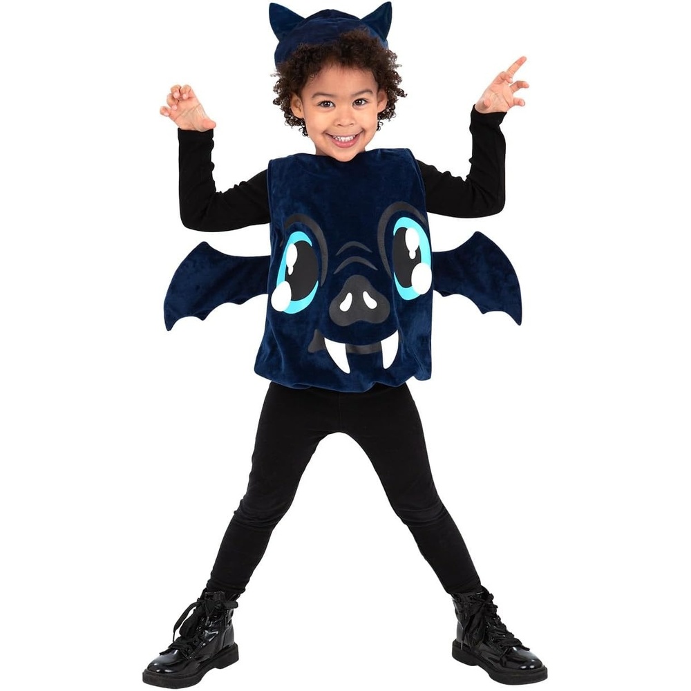 image:imageSmiffys Unisex Kinder Toddler Bat Costume Toddler Bat CostumeSchwarz