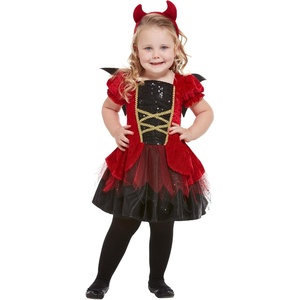 Smiffys Mädchen Teufelskostüm für Kleinkinder Teufelskostüm für Kleinkinder (1er Pack)(Rot)